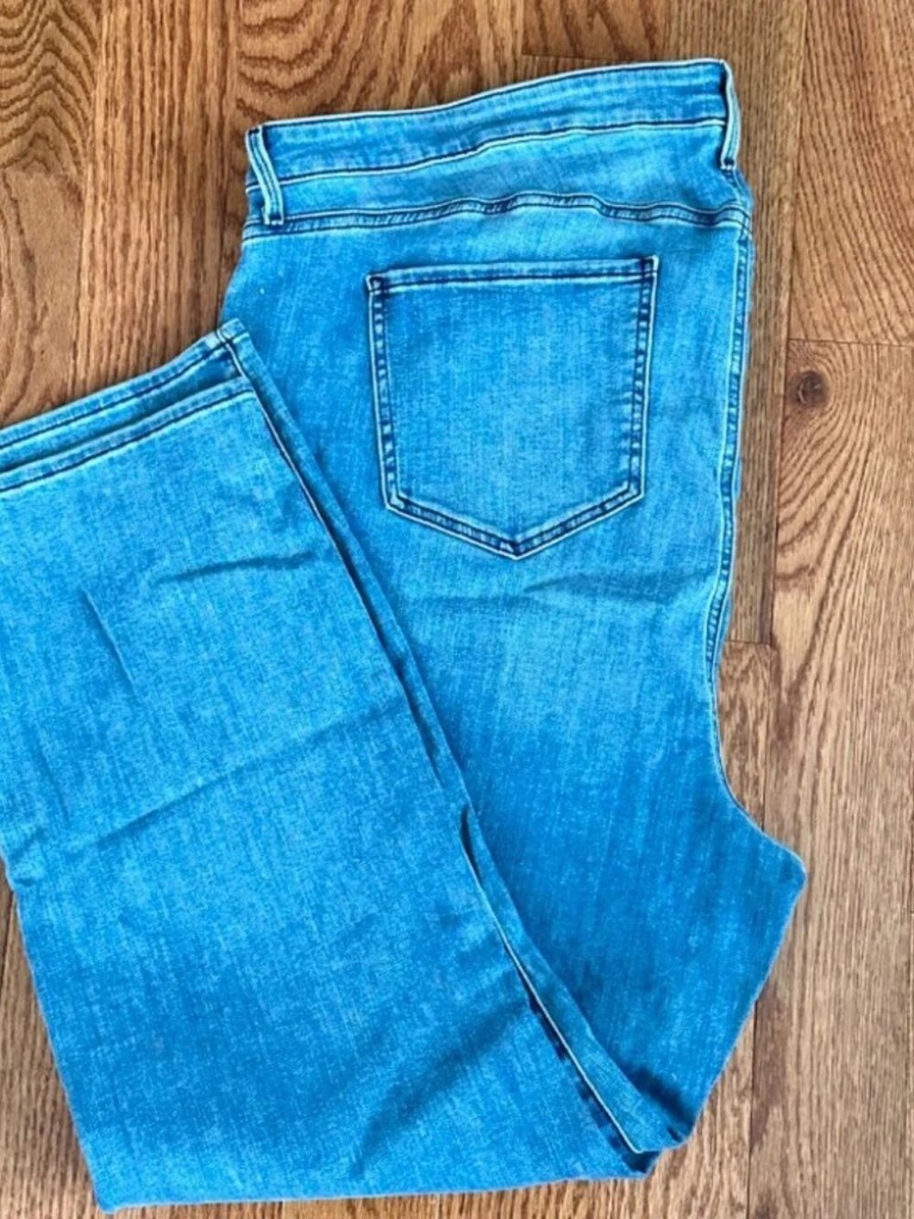 NYDJ Curve 360 Straight Ankle Slit Cropped Jeans Women's Size 24 - Picture 7 of 11